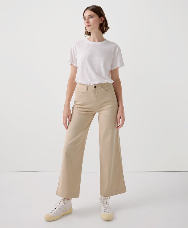 Women’s Stretch Twill Denim Wide Leg Pant - Echo Market