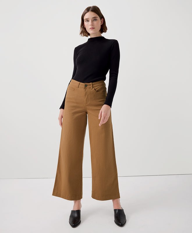 Women’s Stretch Twill Denim Wide Leg Pant - Echo Market