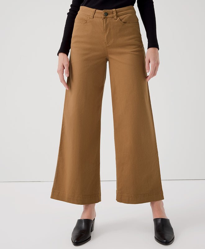 Women’s Stretch Twill Denim Wide Leg Pant - Echo Market