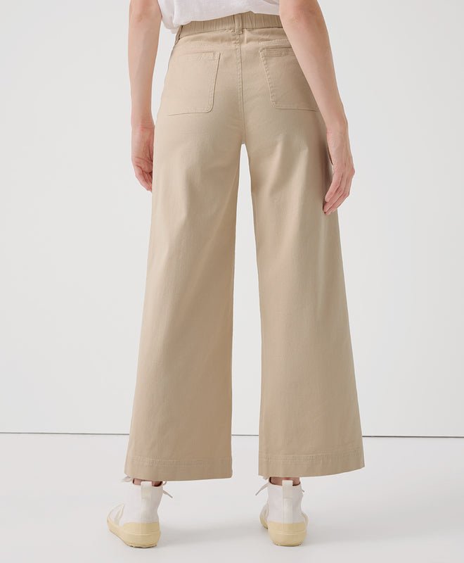 Women’s Stretch Twill Denim Wide Leg Pant - Echo Market