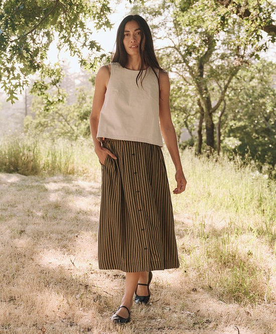 Women’s Sunset Lightweight Cotton Button Skirt - Echo Market