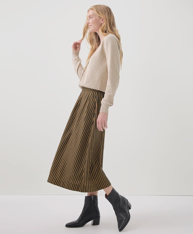 Women’s Sunset Lightweight Cotton Button Skirt - Echo Market