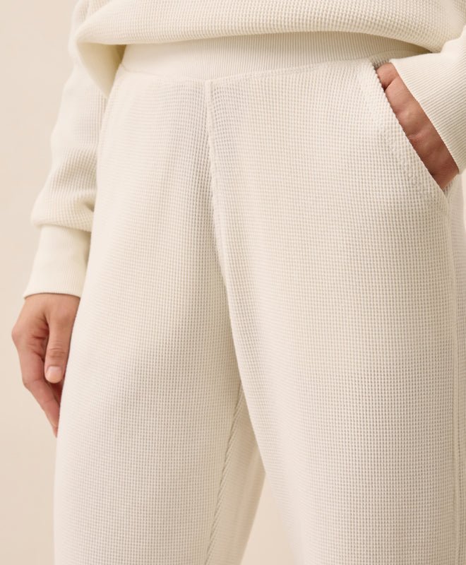 Women's Thermal Waffle Wide Leg Pant - Echo Market