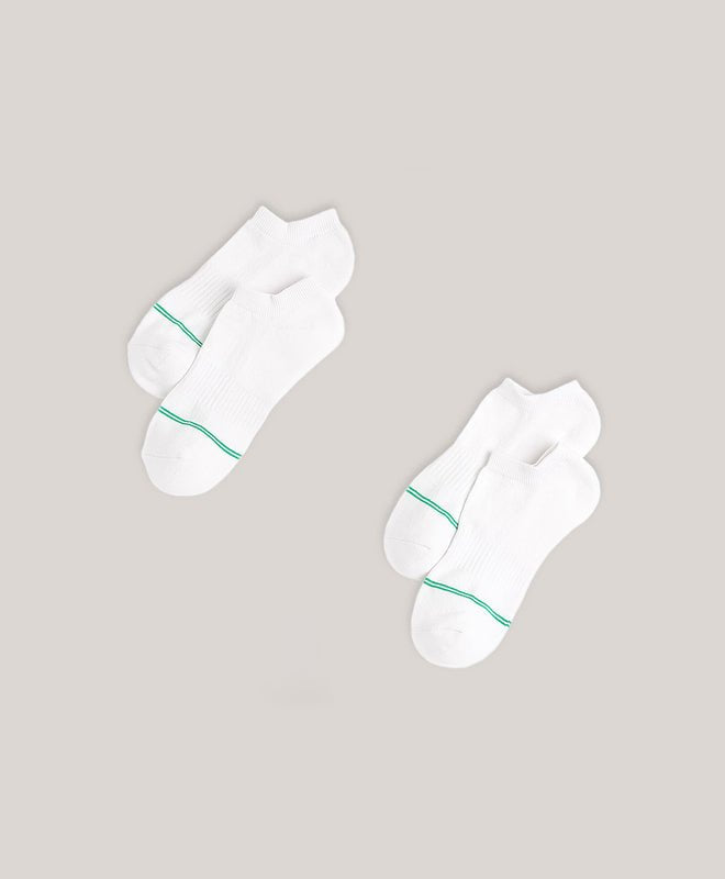 Women’s White Shorty Socks 2 - Pack - Echo Market