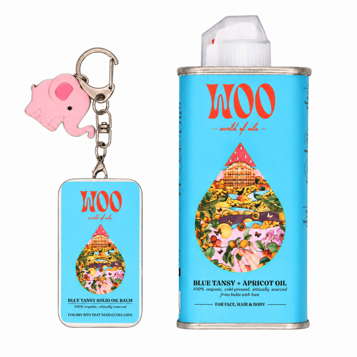 WOO Blue Tansy Oil &amp; Solid Oil Balm Bundle - Echo Market