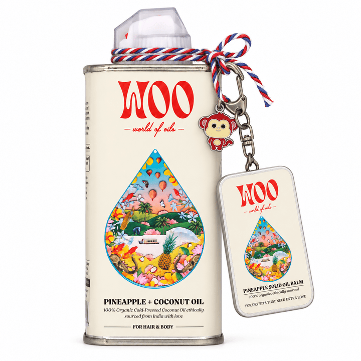 WOO Pineapple &amp; Coconut Oil and Solid Oil Balm Bundle - Echo Market