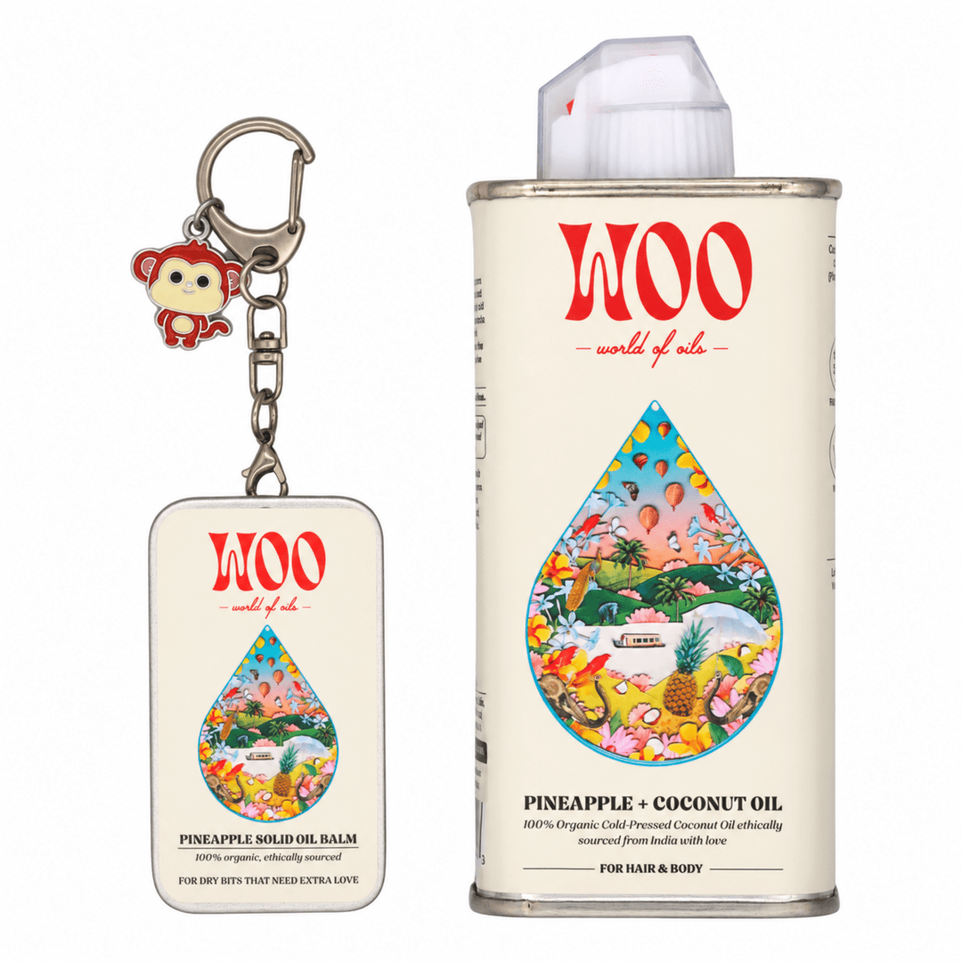 WOO Pineapple &amp; Coconut Oil and Solid Oil Balm Bundle - Echo Market