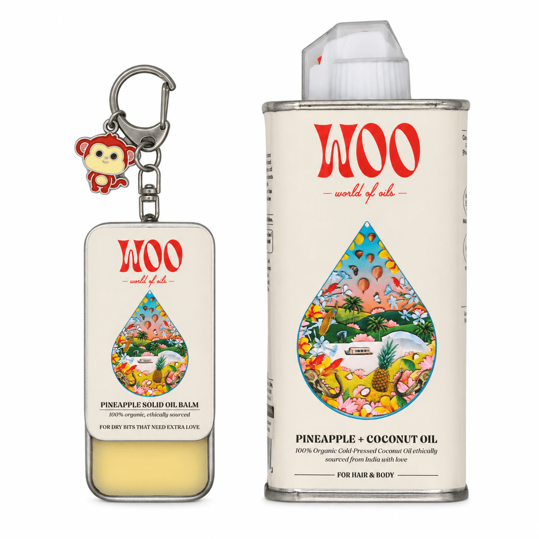 WOO Pineapple &amp; Coconut Oil and Solid Oil Balm Bundle - Echo Market