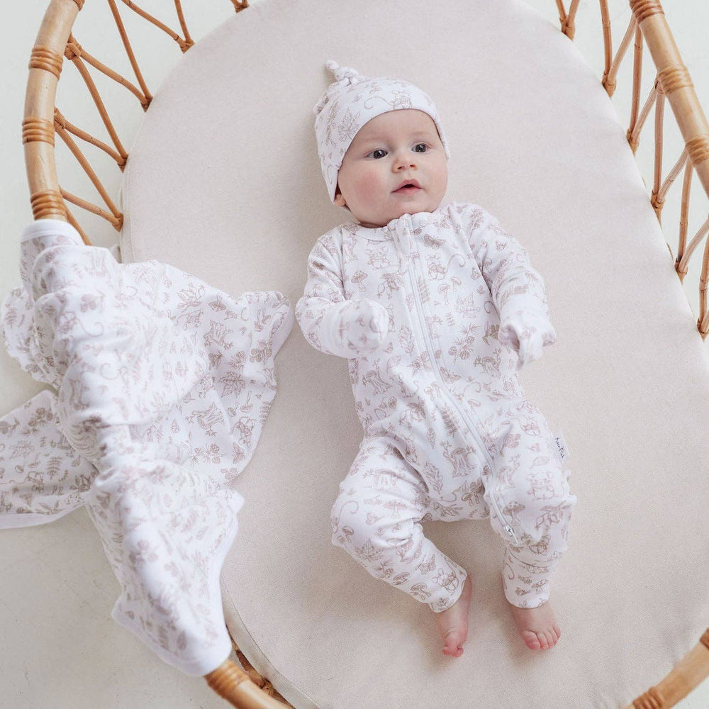 Woodland Mouse Zip Romper - Echo Market