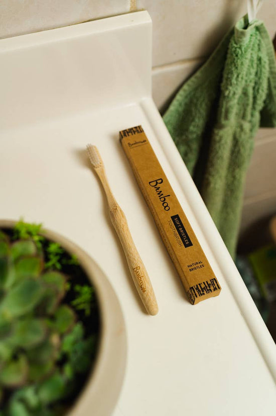 100% Compostable Bamboo Toothbrush - Echo Market