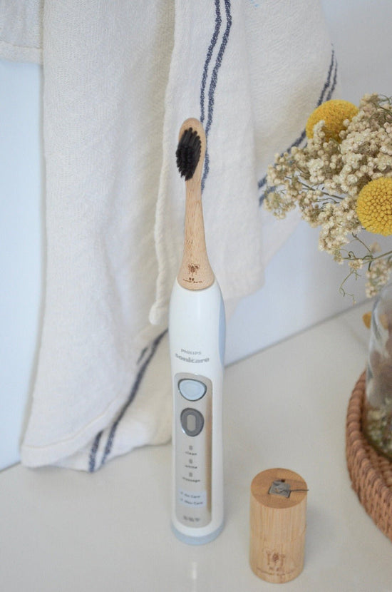 4-Pack Bamboo Electric Toothbrush Heads- Sonicare Compatible - Echo Market