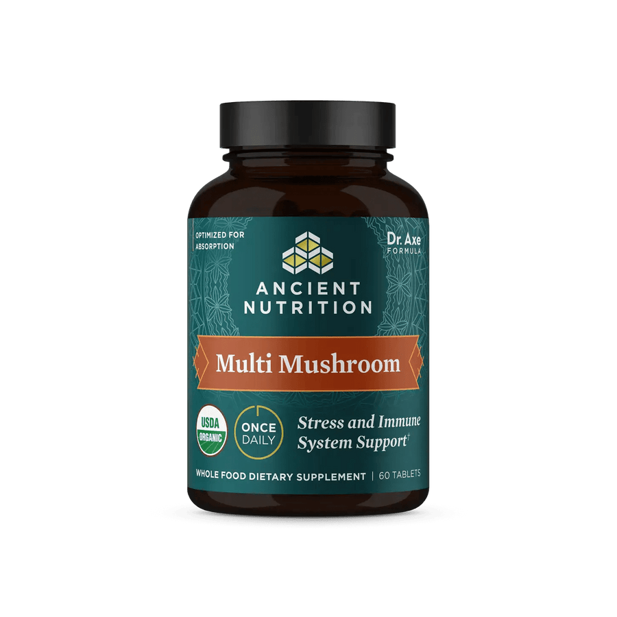 Ancient Mushrooms - Organic Multi Mushrooms Immune - 60 ct: Black - Echo Market