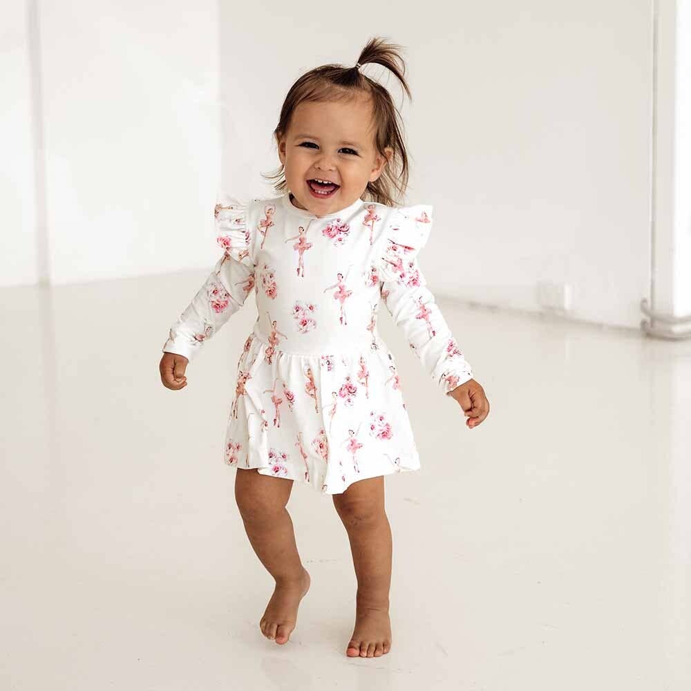 Ballerina Long Sleeve Organic Dress - Echo Market