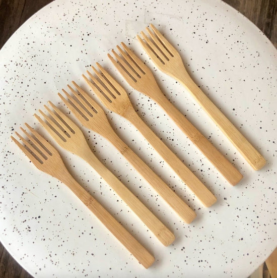 Bamboo Cutlery Set in Drawer Organizer - Echo Market