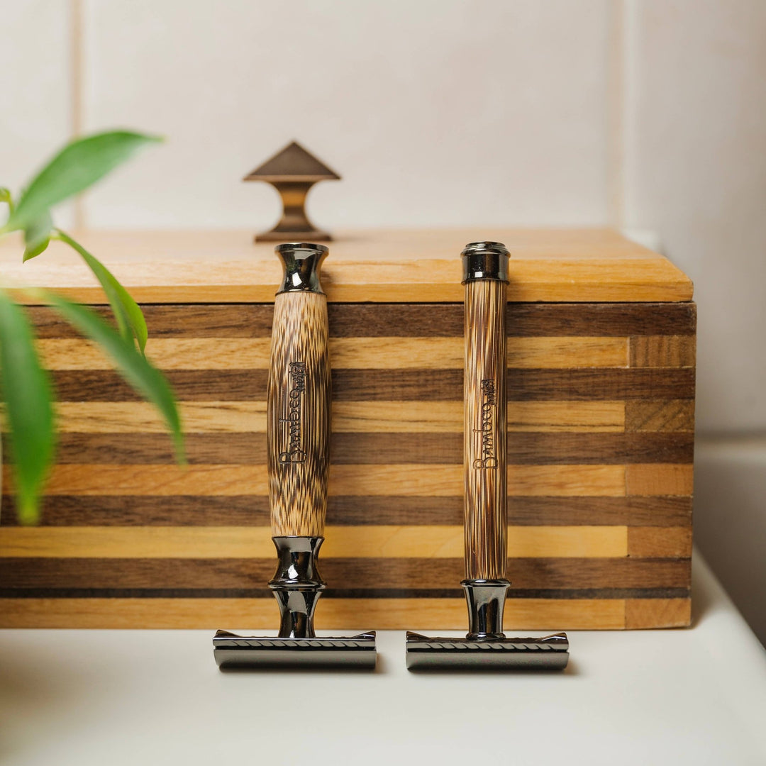 Camnom Razor Bamboo Stainless Steel Safety Razor – Echo Market