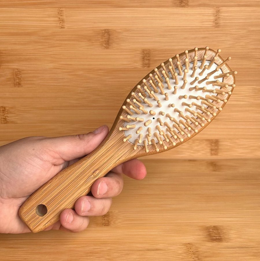 Bamboo Two Sided Hairbrush - Bamboo peg side - Echo Market