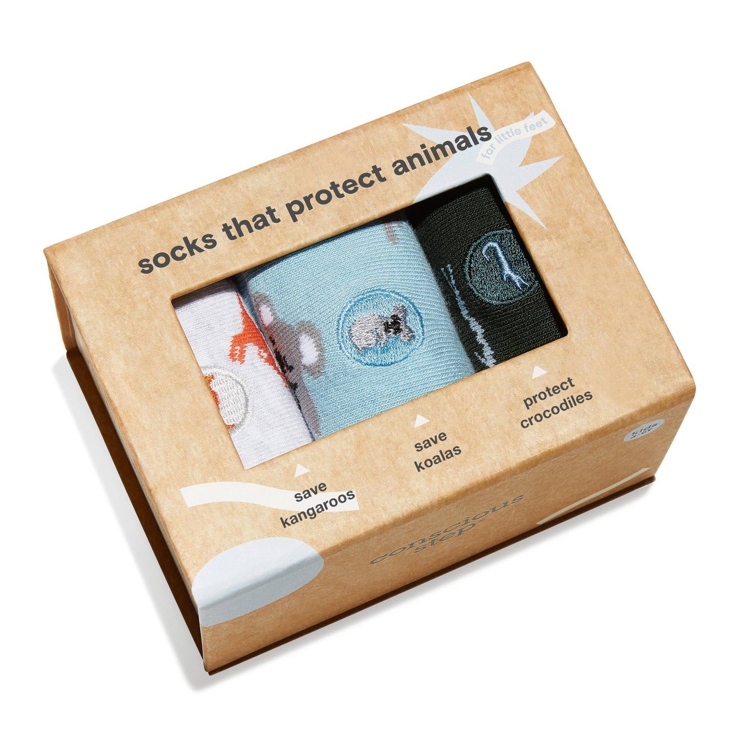 Boxed Set Kids Socks that Protect Animals: Toddler - Echo Market