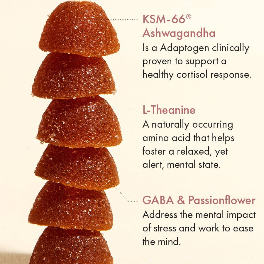 Load image into Gallery viewer, Calm &amp;amp; Collected Stress Support Gummies with KSM-66® Ashwaga - Echo Market
