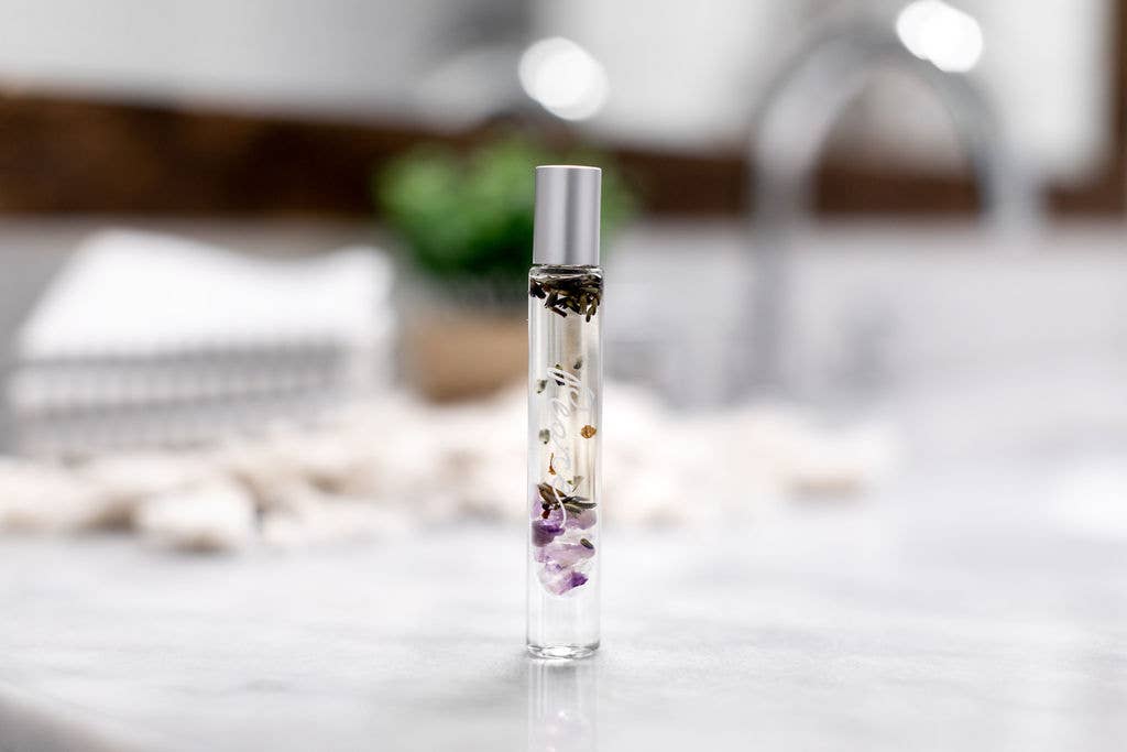 Crystal Infused Essential Oil Roller - Echo Market