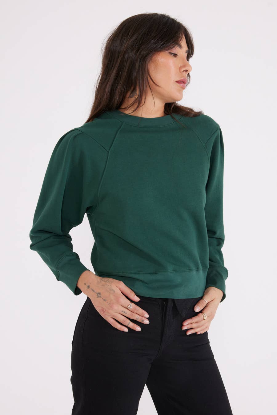 Dani Pleated Sweat Top - Echo Market