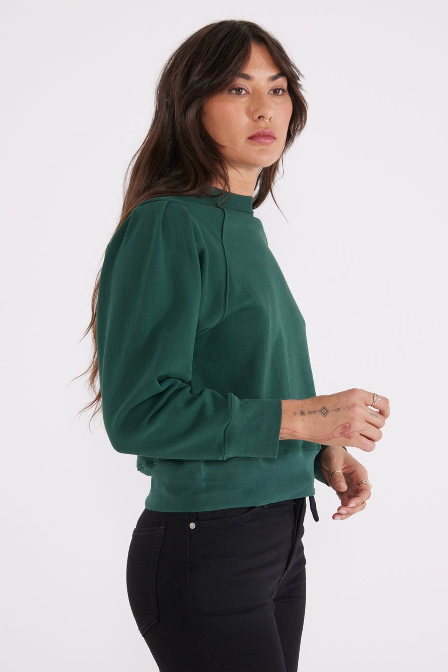 Dani Pleated Sweat Top - Echo Market