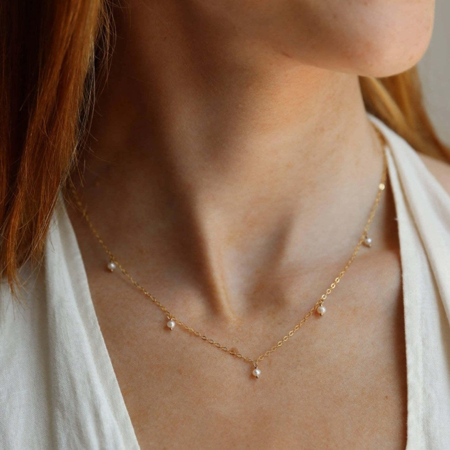 Delicate Pearl Necklace - Echo Market