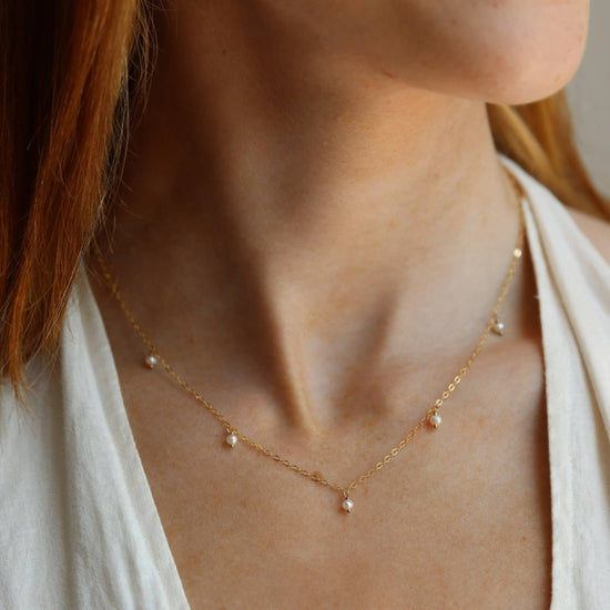 Delicate Pearl Necklace - Echo Market