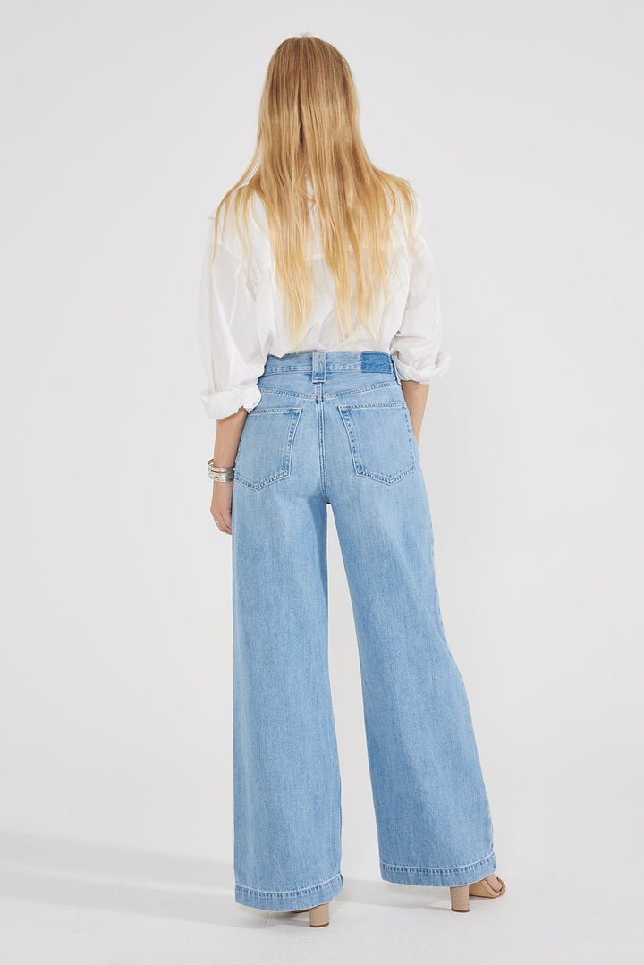 Devon Wide Leg Jeans in Mountain Air - Echo Market