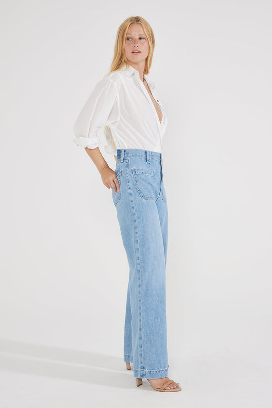 Devon Wide Leg Jeans in Mountain Air - Echo Market