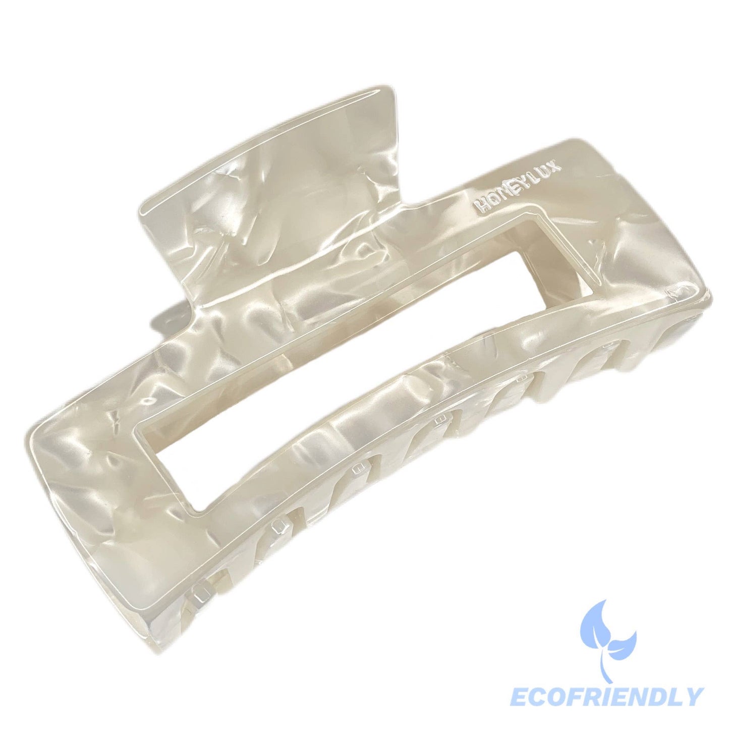 Ecofriendly Acetate Large Claw - Cream Pearl - Echo Market