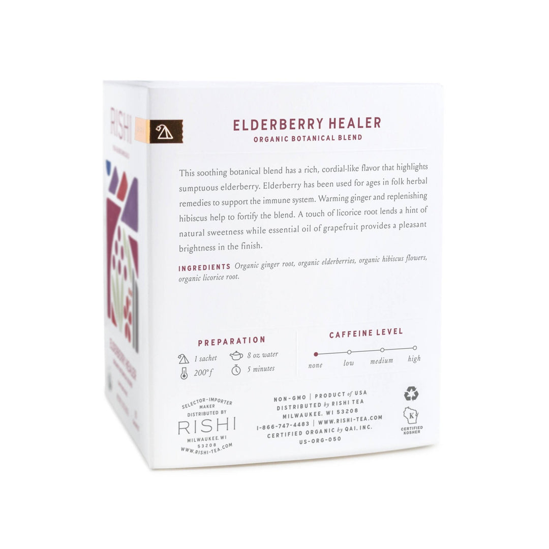 Elderberry Healer Organic Herbal Tea Sachets - Echo Market