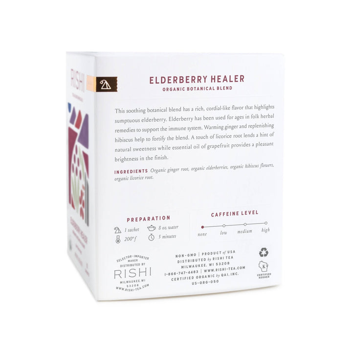 Elderberry Healer Organic Herbal Tea Sachets - Echo Market