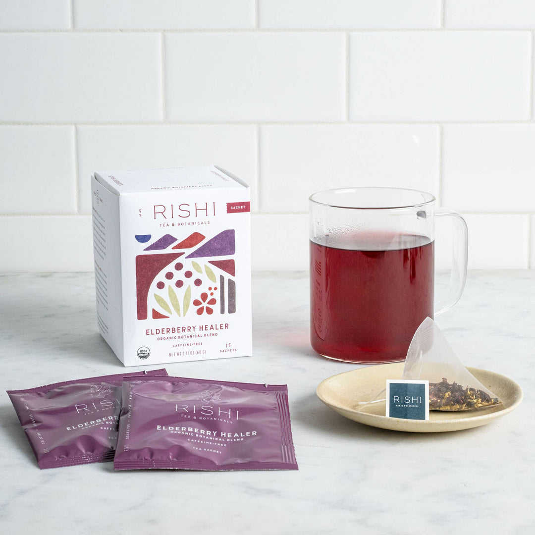 Elderberry Healer Organic Herbal Tea Sachets - Echo Market