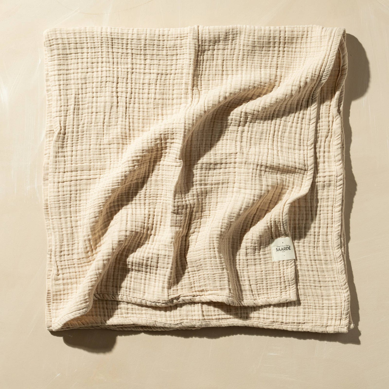 Enes Crinkle Baby Blanket | Clay - Echo Market