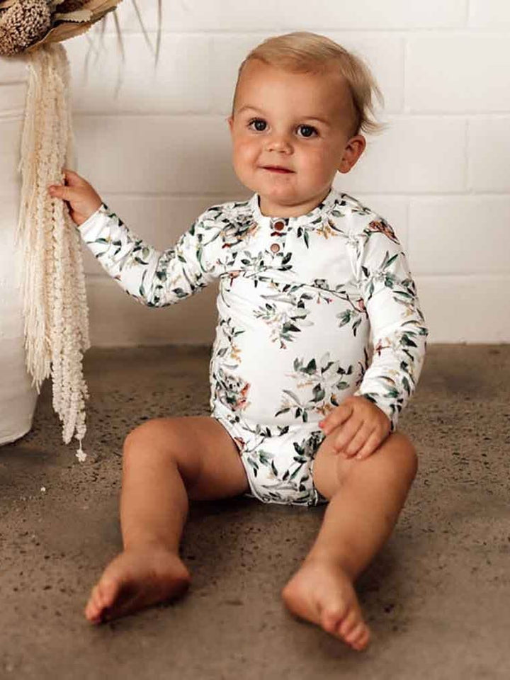 Eucalypt Long Sleeve Organic Bodysuit - Echo Market