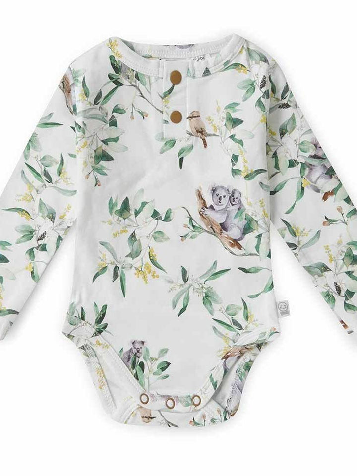 Eucalypt Long Sleeve Organic Bodysuit - Echo Market