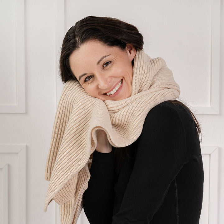 Extra Thick Merino Wool Scarf - Echo Market