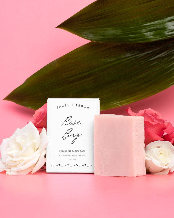 Facial Soap: Pink Sea Clay & Rose - Echo Market