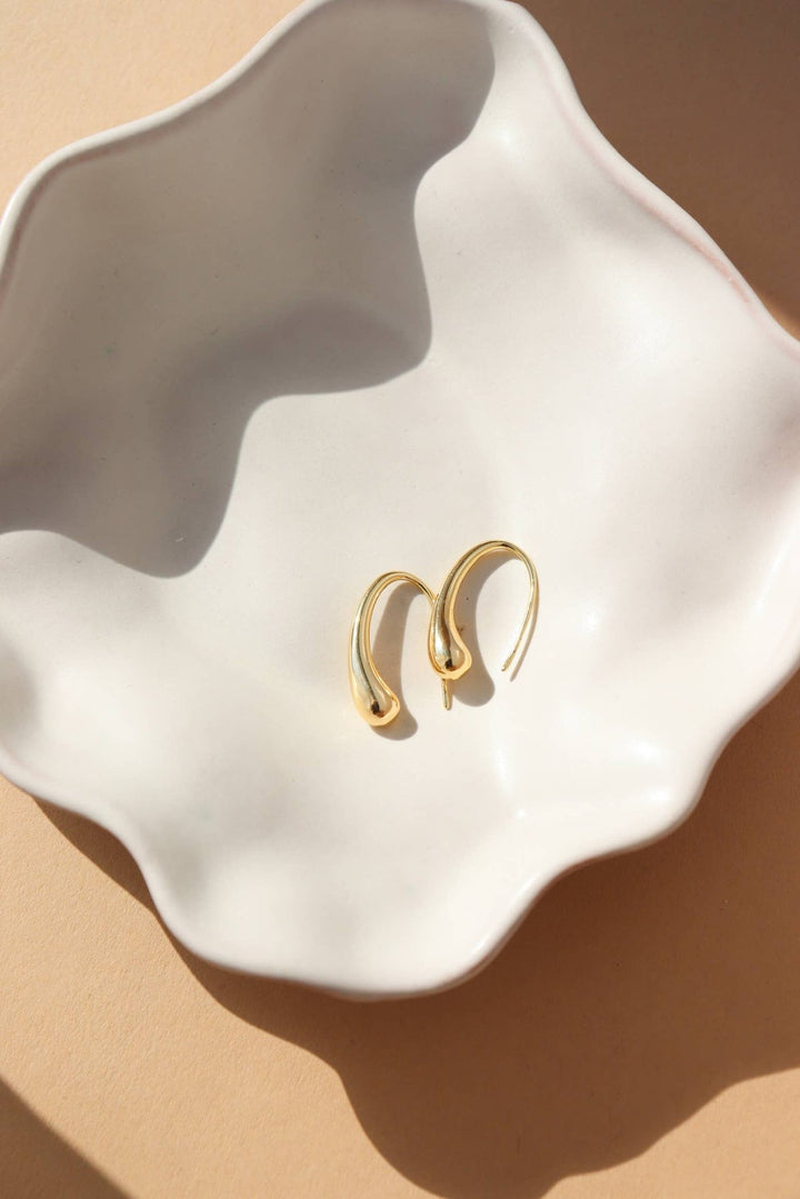 Golden Drop Earrings: 14k Gold Fill - Echo Market