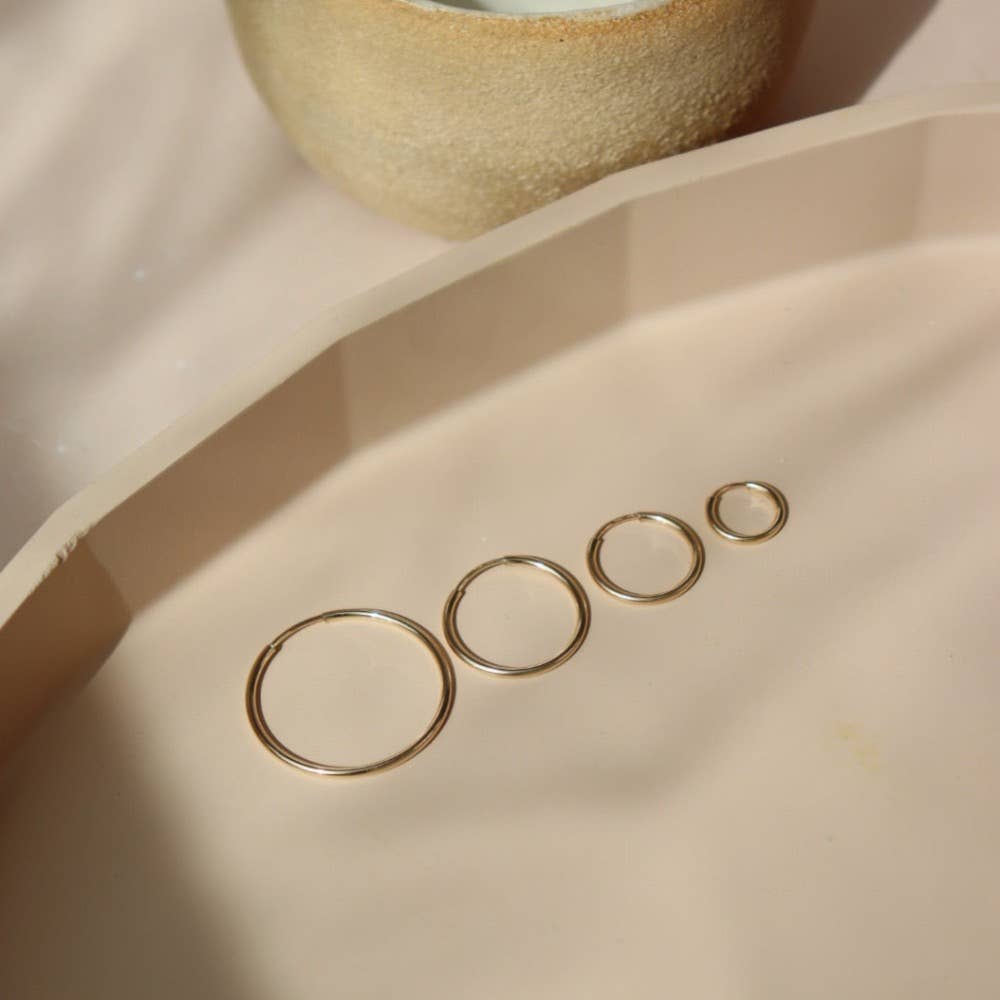 Goldie Hoops: 14k Gold Fill / 10mm - Echo Market