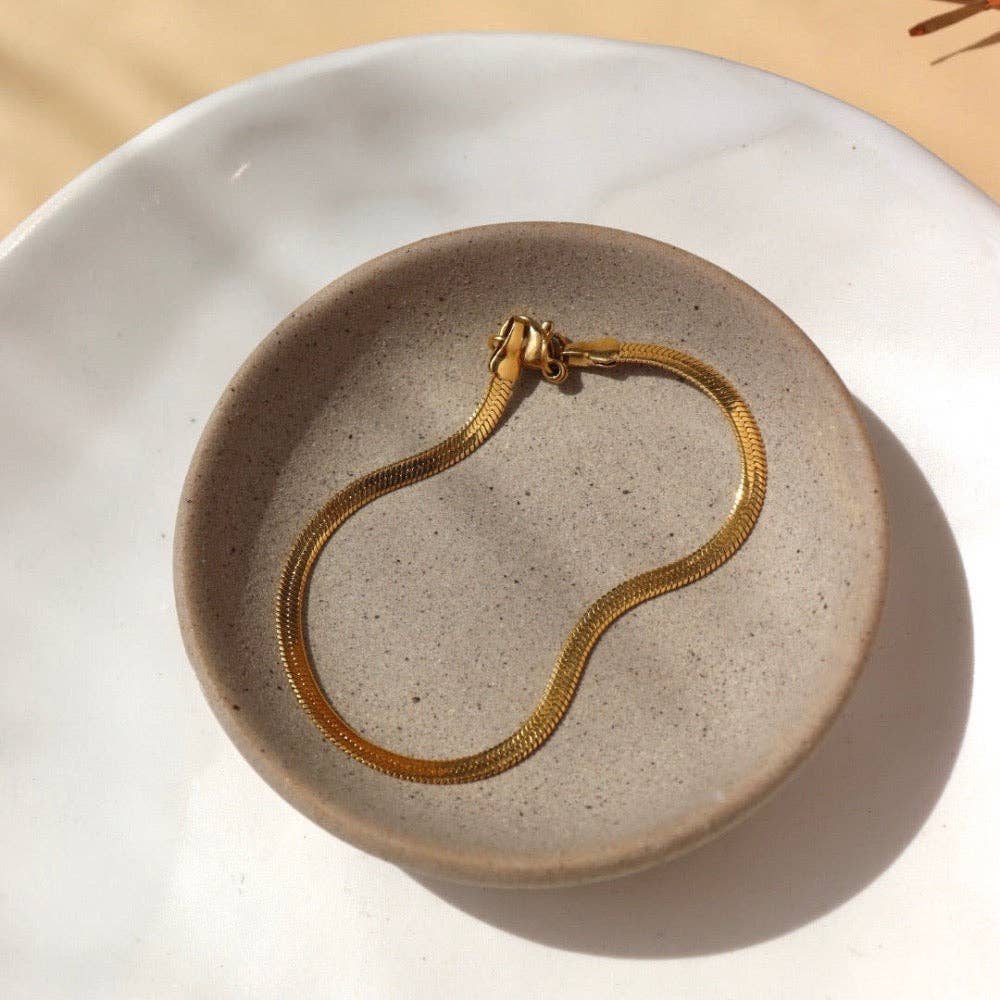 Herringbone Bracelet: 14k Gold Fill - Echo Market