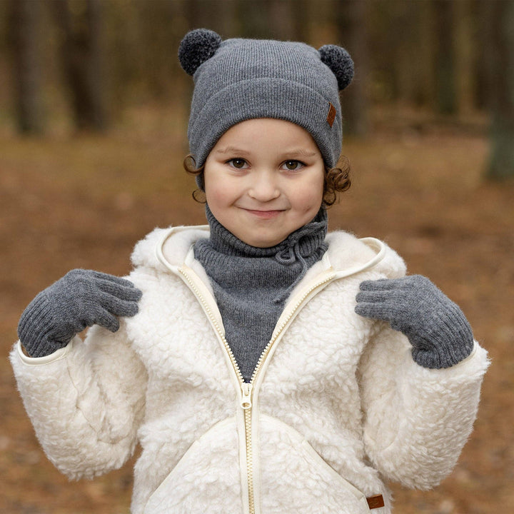 Kids' 100% Pure Wool Fleece Hooded Jacket - Echo Market