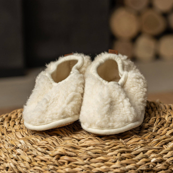 Kids 100% Pure Wool Fleece Slippers - Echo Market