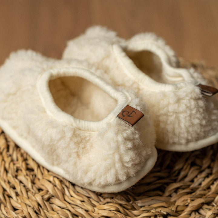 Kids 100% Pure Wool Fleece Slippers - Echo Market