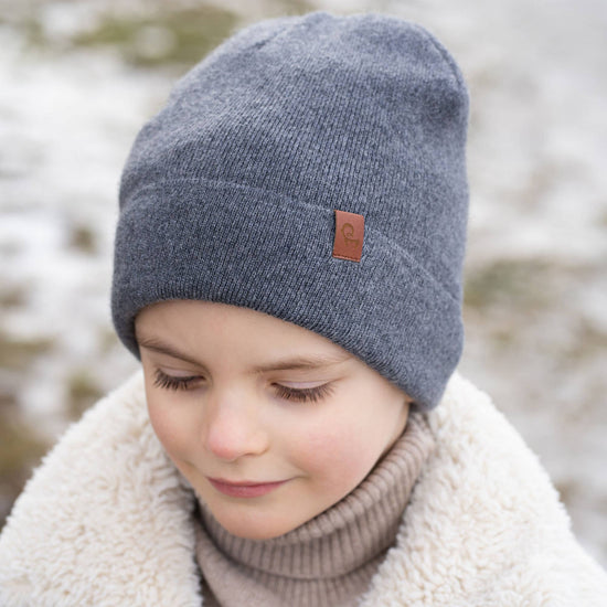 Kids' Beanie: Knitted Merino and Cashmere - Echo Market