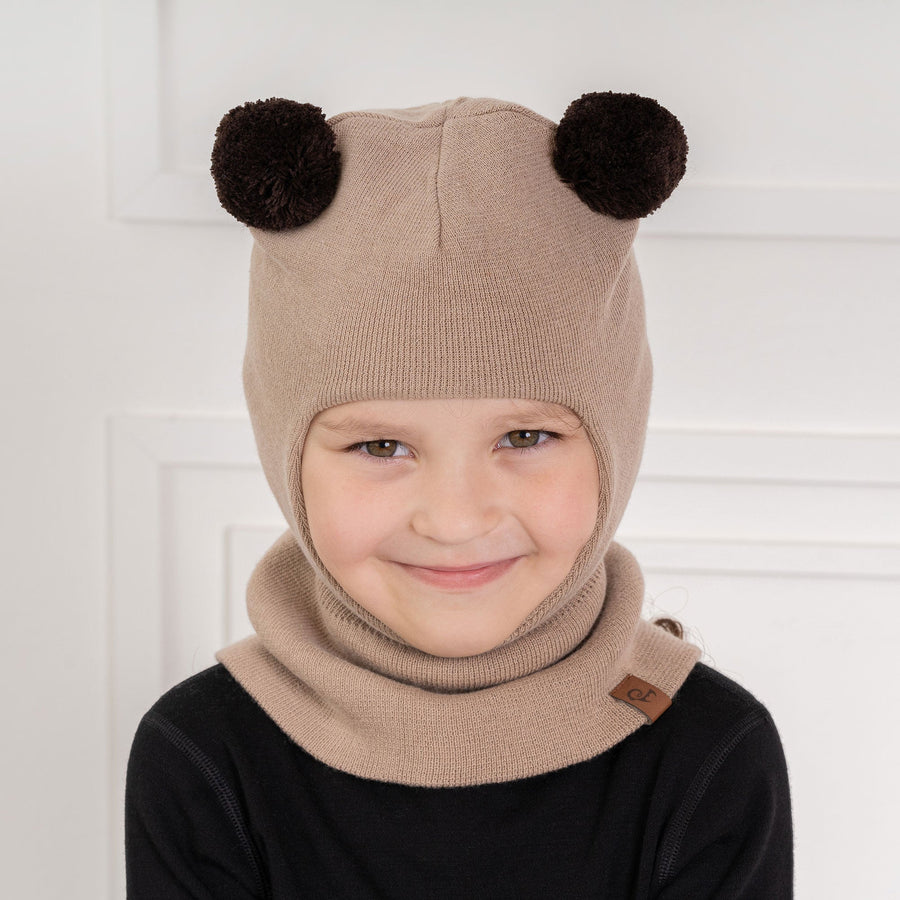 Kids' Knit Pom-Pom Balaclava - Echo Market