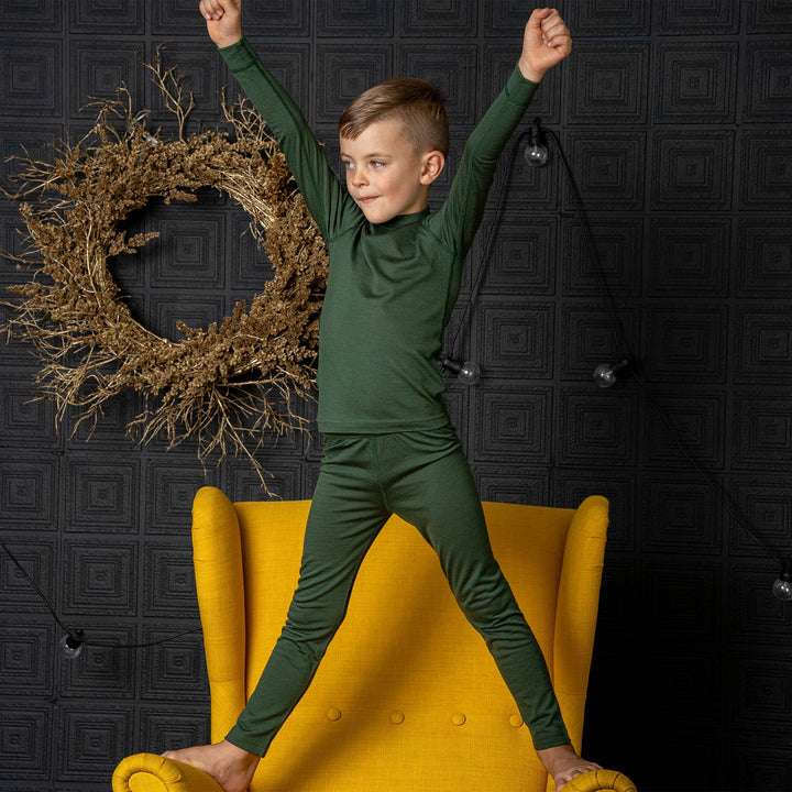 Kids' Long Sleeve Merino Wool Set - Echo Market