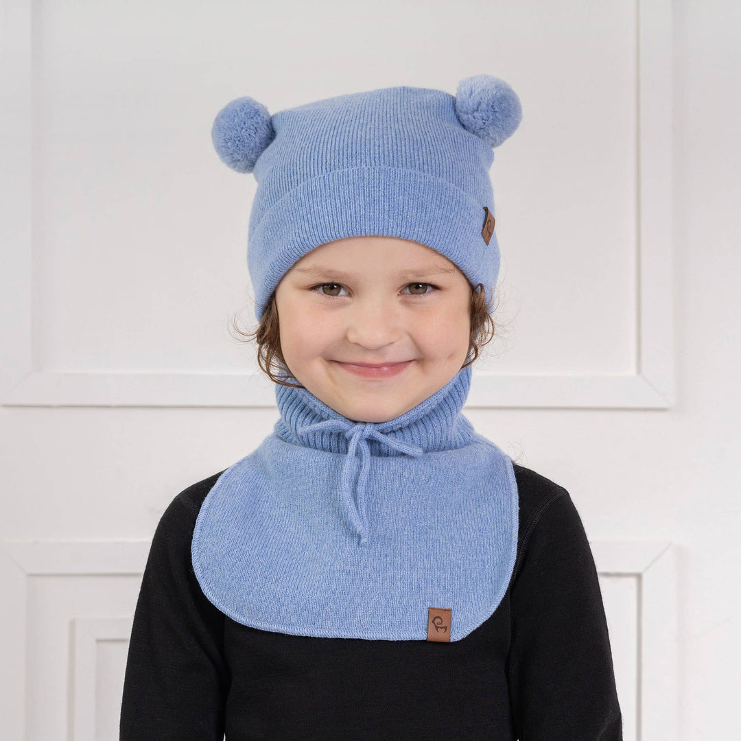 Kids' Merino and Cashmere Pom Pom Beanie - Echo Market