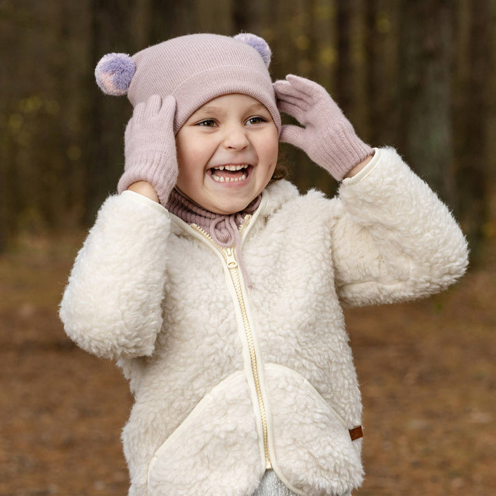 Kids' Merino and Cashmere Pom Pom Beanie - Echo Market