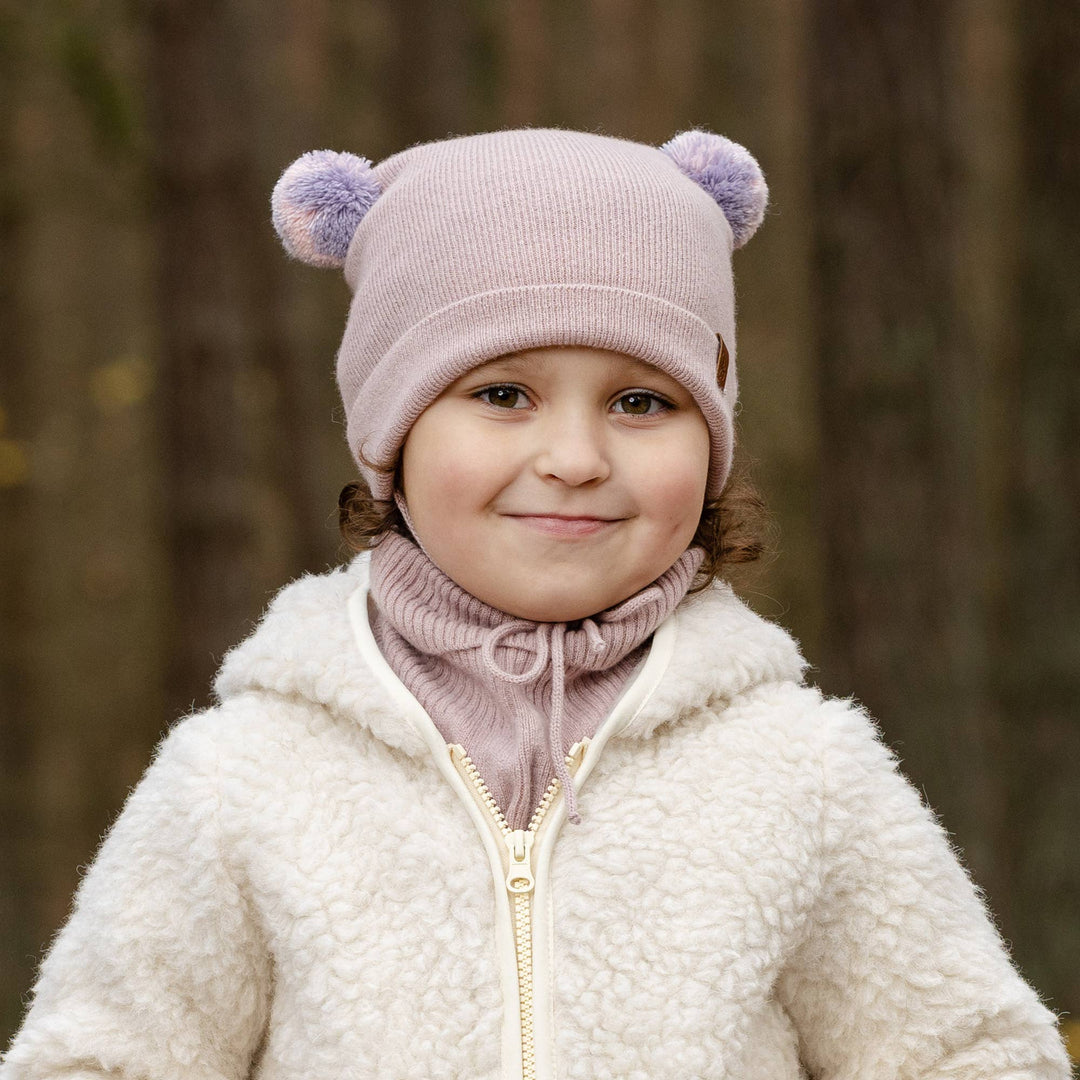 Kids' Merino and Cashmere Pom Pom Beanie - Echo Market